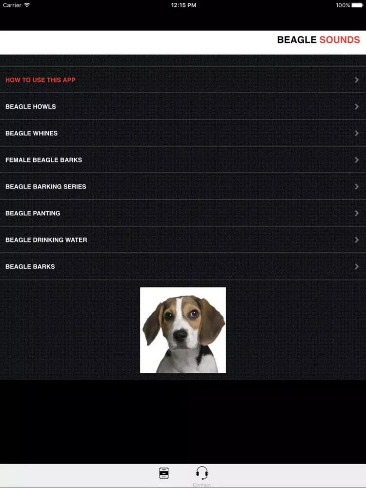 ภาพหน้าจอของ Beagle Sounds & Dog Barking iPad 
