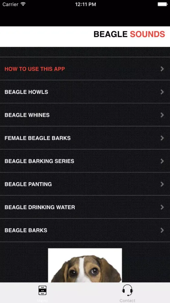 ภาพหน้าจอของ Beagle Sounds & Dog Barking