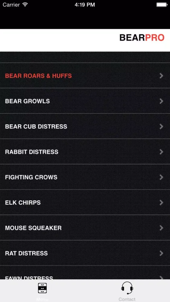 Captures d'écran de REAL Bear Sounds & Bear Calls for Big Game Hunting- BLUETOOTH COMPATIBLE