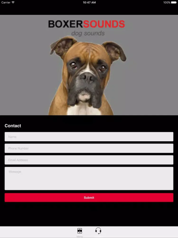 Capturas de pantalla de Boxer Dog Sounds & Barking iPad 