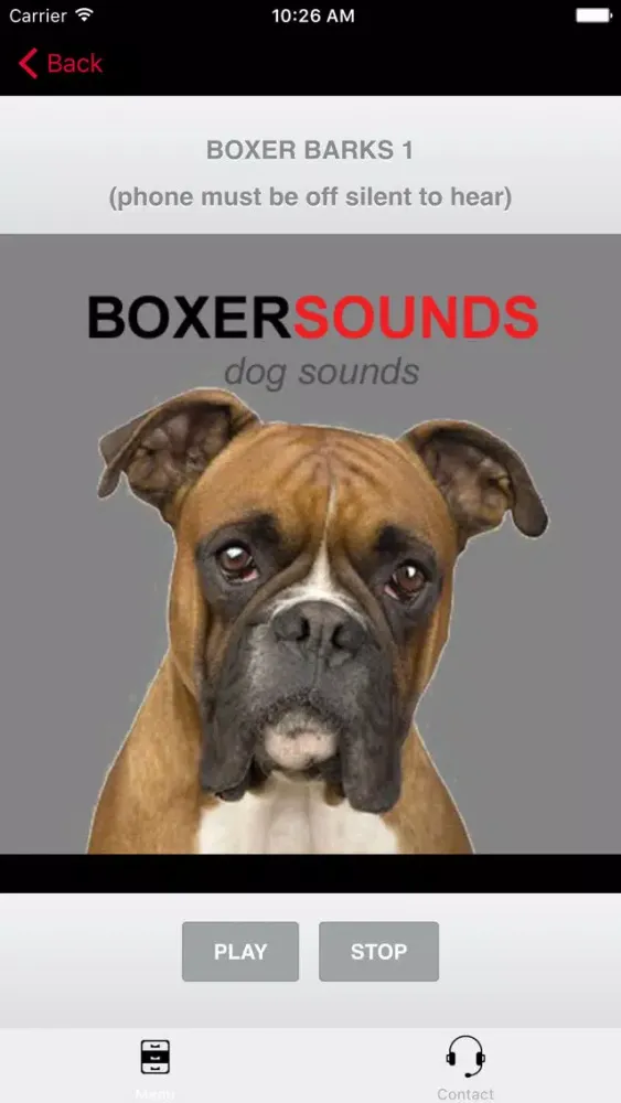 Capturas de pantalla de Boxer Dog Sounds & Barking