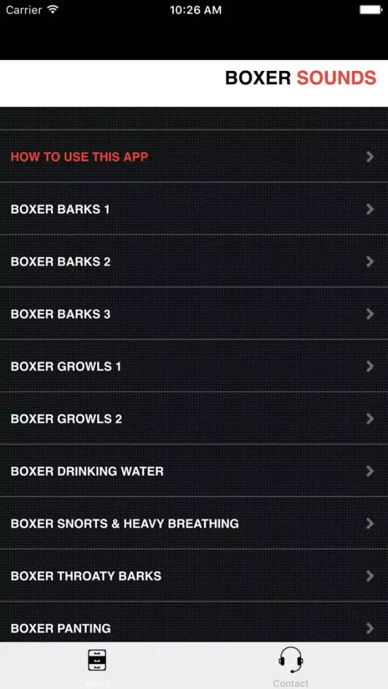 Capturas de pantalla de Boxer Dog Sounds & Barking
