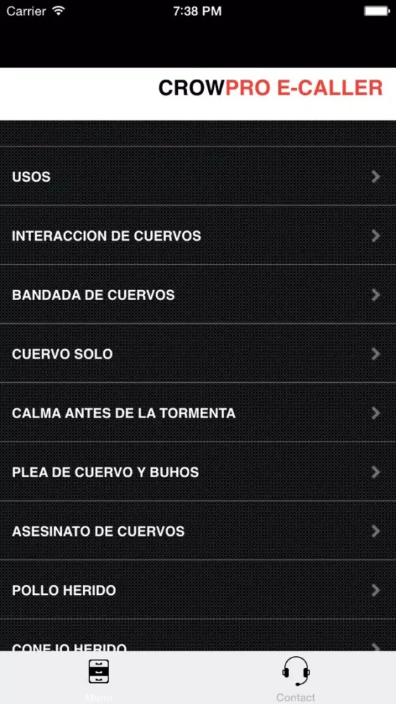Capturas de pantalla de Llamadas y Sonidos REALES Para Cacería De Cuervos (Sin Anuncios) COMPATIBLE CON BLUETOOTH