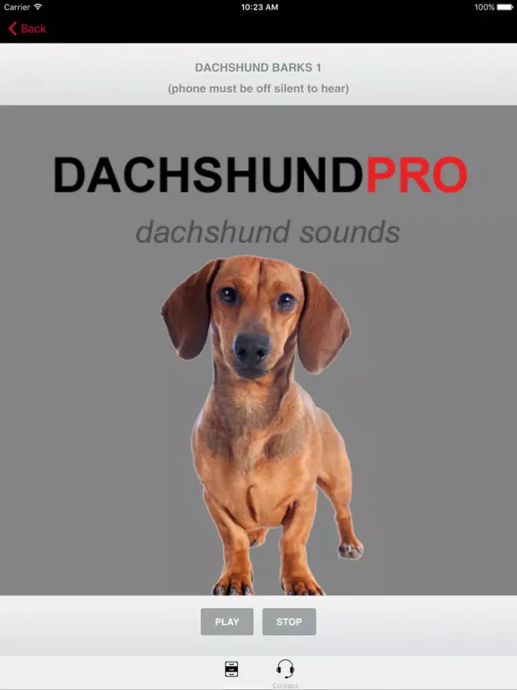 Скриншоты Dachshund Dog Sounds iPad 