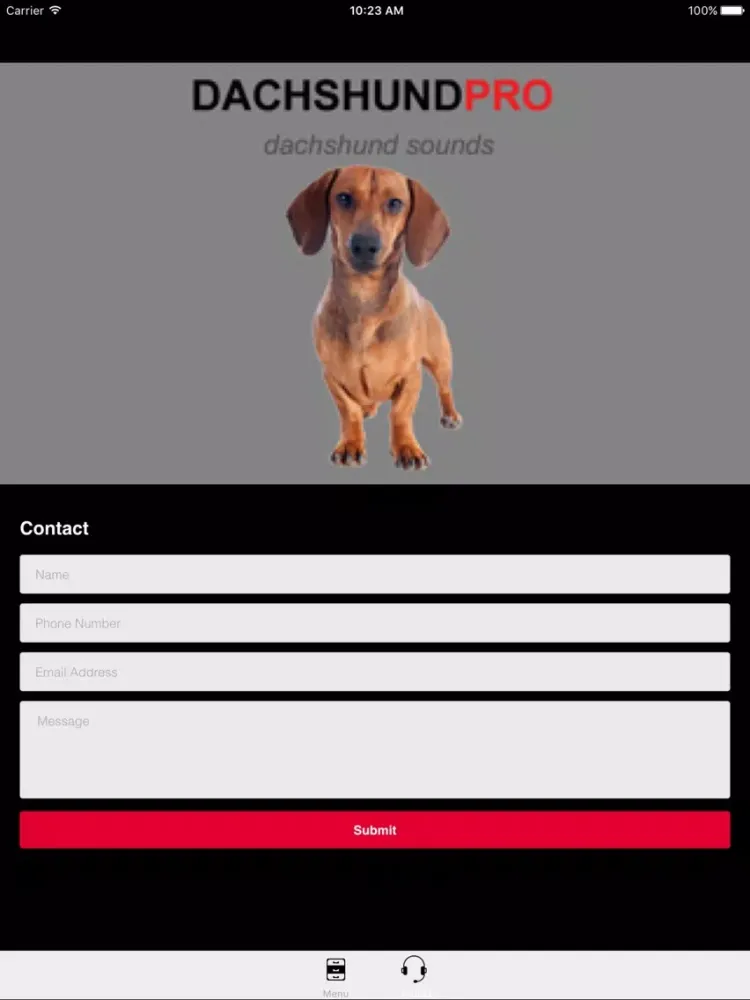 Скриншоты Dachshund Dog Sounds iPad 