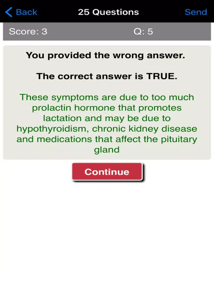 Captures d'écran de Learning Endocrinology Quiz iPad 