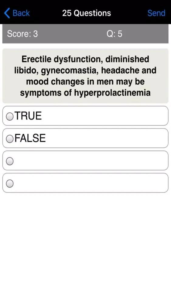 Captures d'écran de Learning Endocrinology Quiz