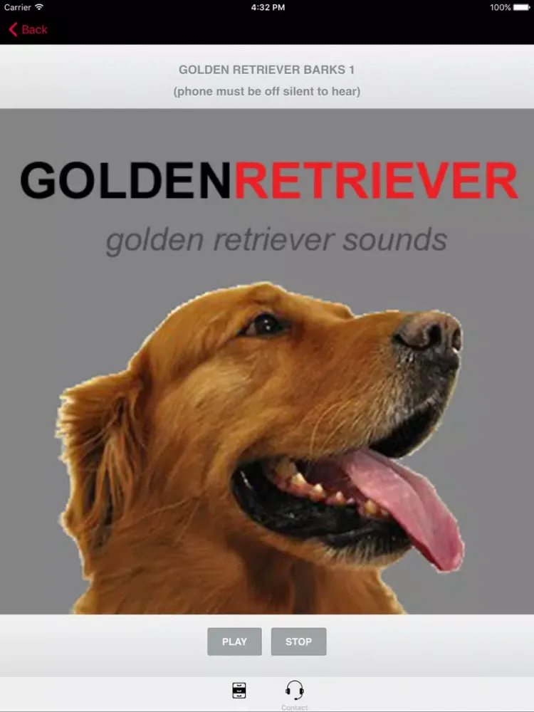 Golden Retriever Sounds for Dogs iPad  Screenshots