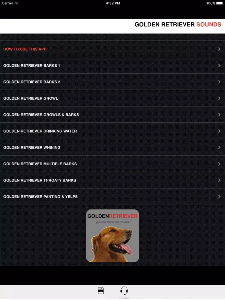 Golden Retriever Sounds for Dogs iPad  Screenshots