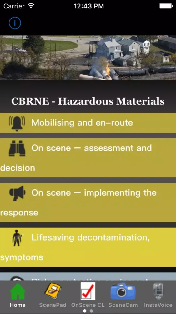Ảnh chụp màn hình của CBRNE- Hazardous materials