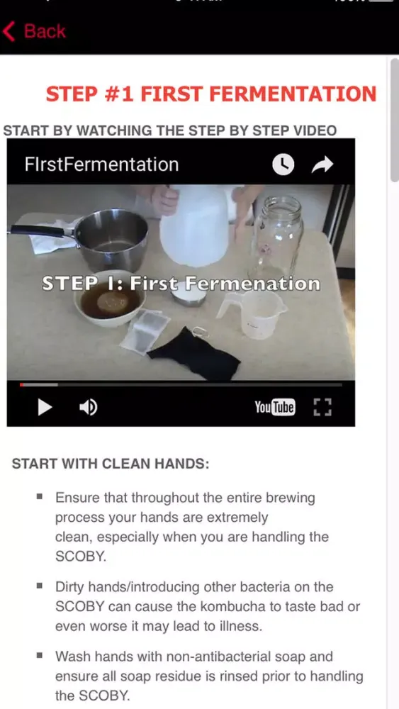 Capturas de tela do KOMBUCHA Made Easy! How to Make Kombucha Tea (Ad Free) - Your First Home Brew With Probiotics