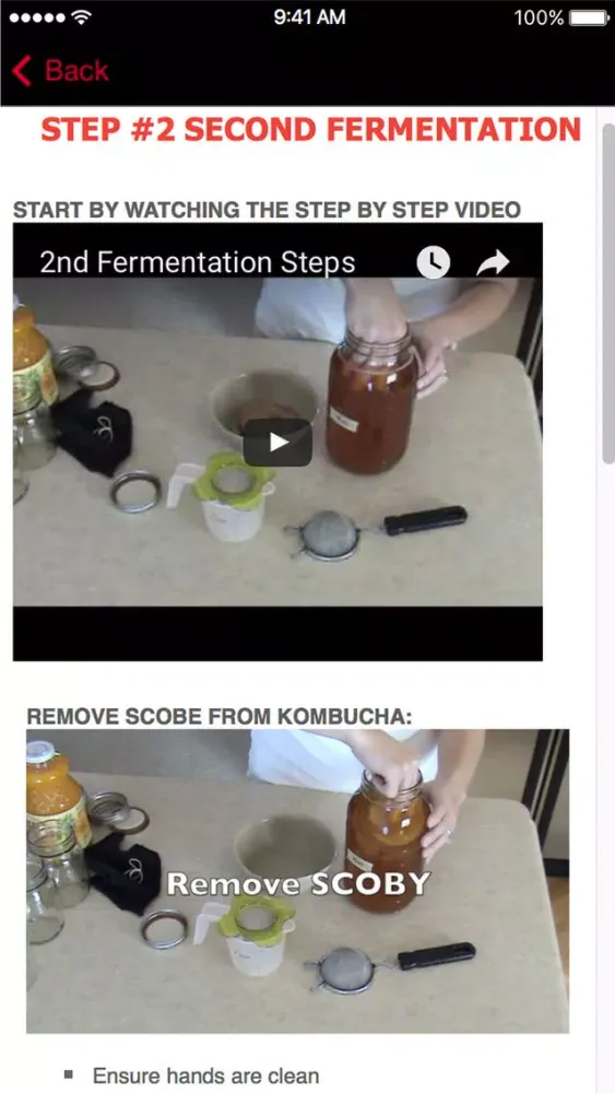Capturas de tela do KOMBUCHA Made Easy! How to Make Kombucha Tea (Ad Free) - Your First Home Brew With Probiotics