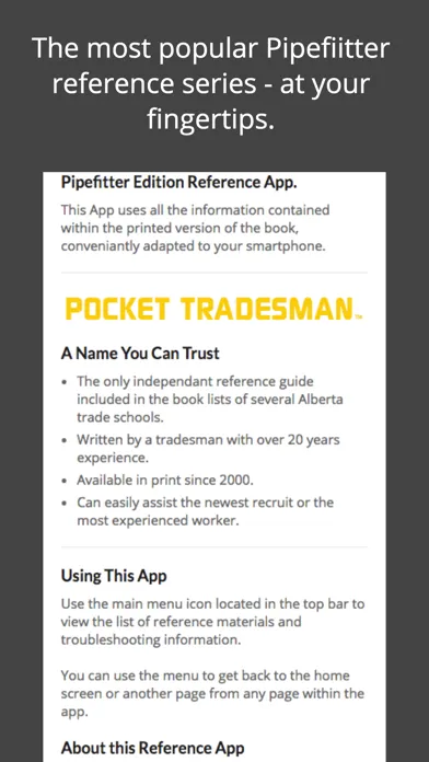 Zrzuty ekranu PocketTradesman Pipefitter