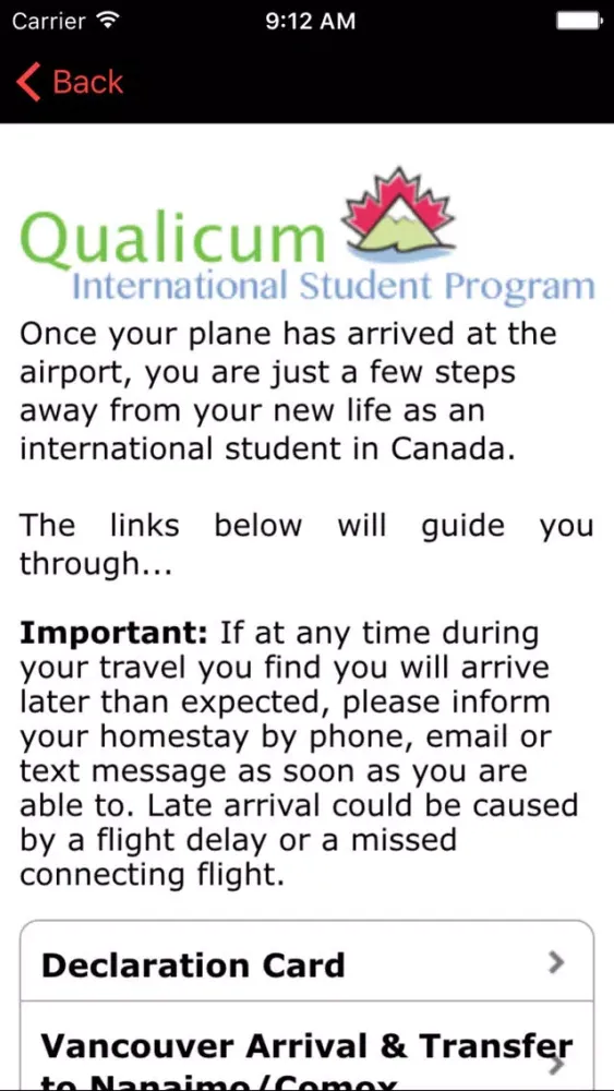 Qualicum ISP Arrival Screenshots