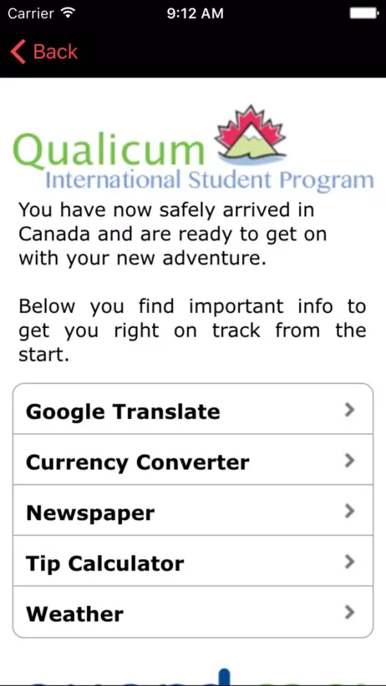 Qualicum ISP Arrival Screenshots