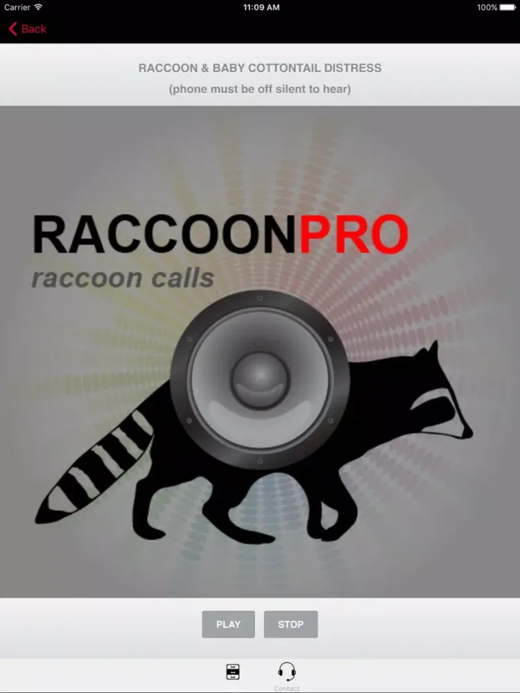 Raccoon Sounds for Predator Hunting iPad 应用截图
