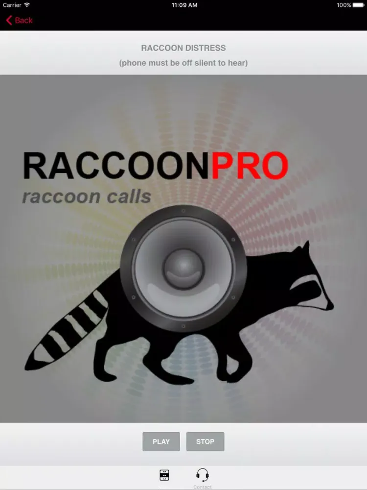 Raccoon Sounds for Predator Hunting iPad 应用截图