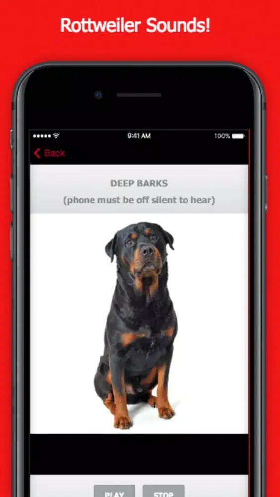 Rottweiler Dog Sounds & Barking App Screenshots