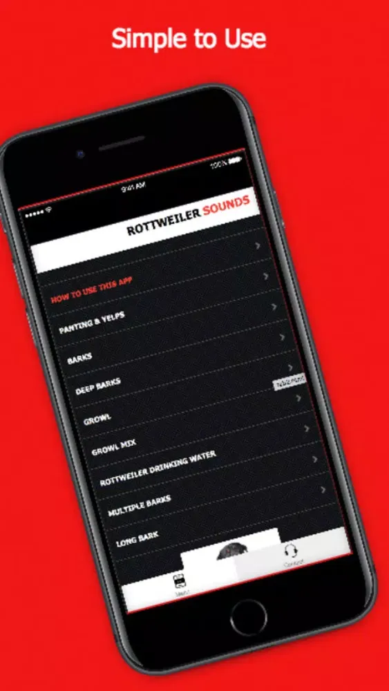 Rottweiler Dog Sounds & Barking App Screenshots