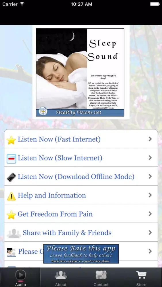 Tangkapan layar Sleep Sound for iPhone