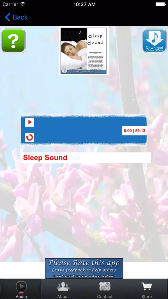 Tangkapan layar Sleep Sound for iPhone