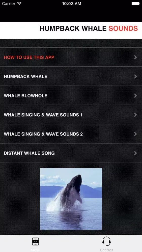 Скриншоты Humpback Whale Sounds!