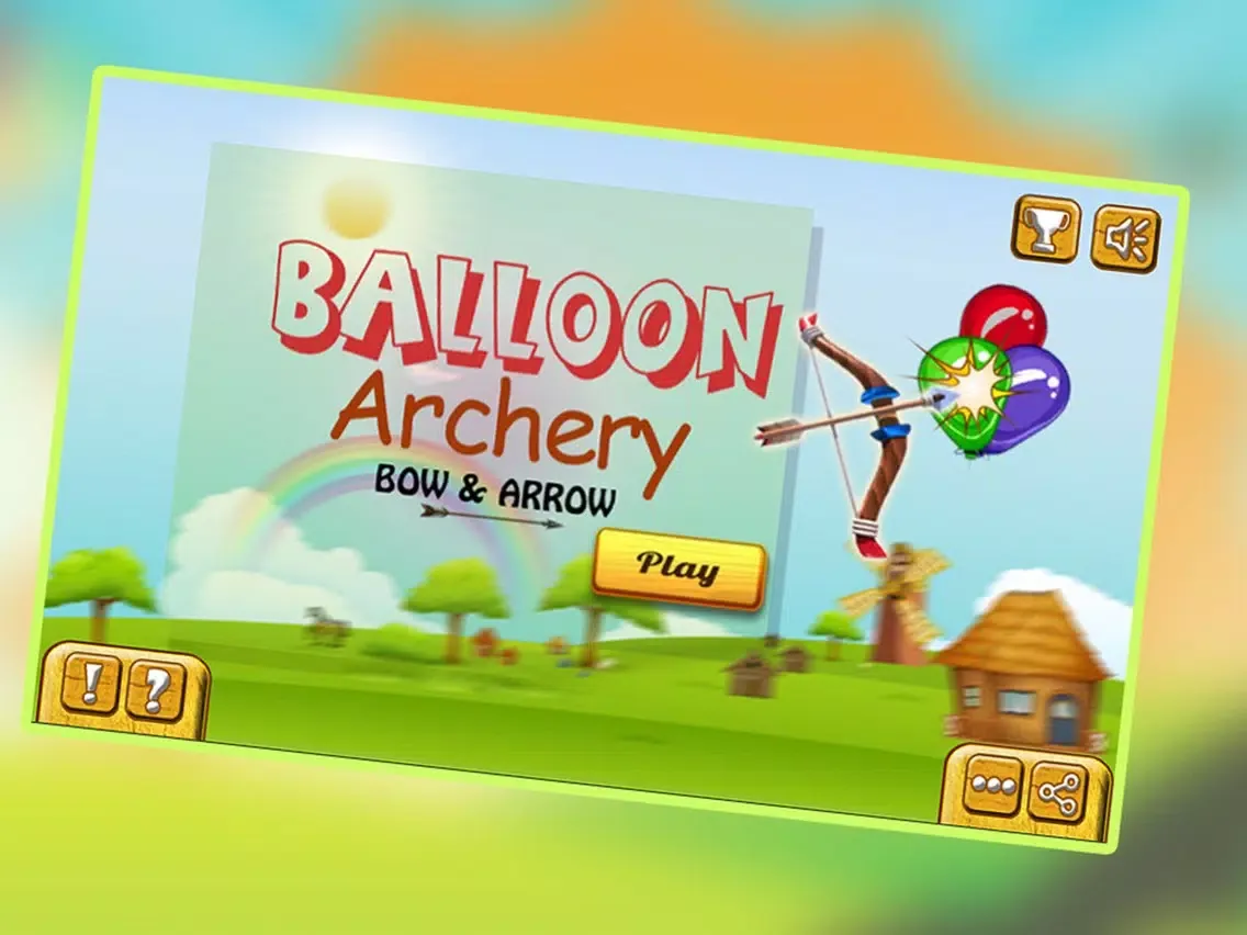 Tangkapan skrin Balloon Archery : Bow & Arrow iPad 