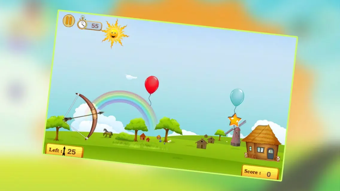 Tangkapan skrin Balloon Archery : Bow & Arrow