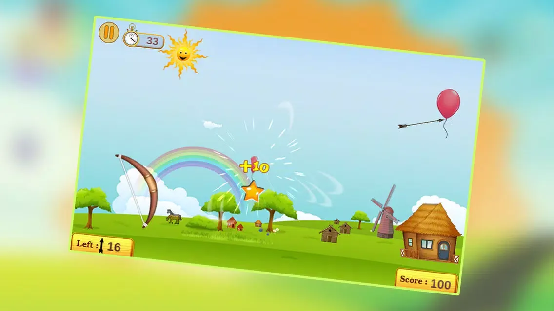 Tangkapan skrin Balloon Archery : Bow & Arrow