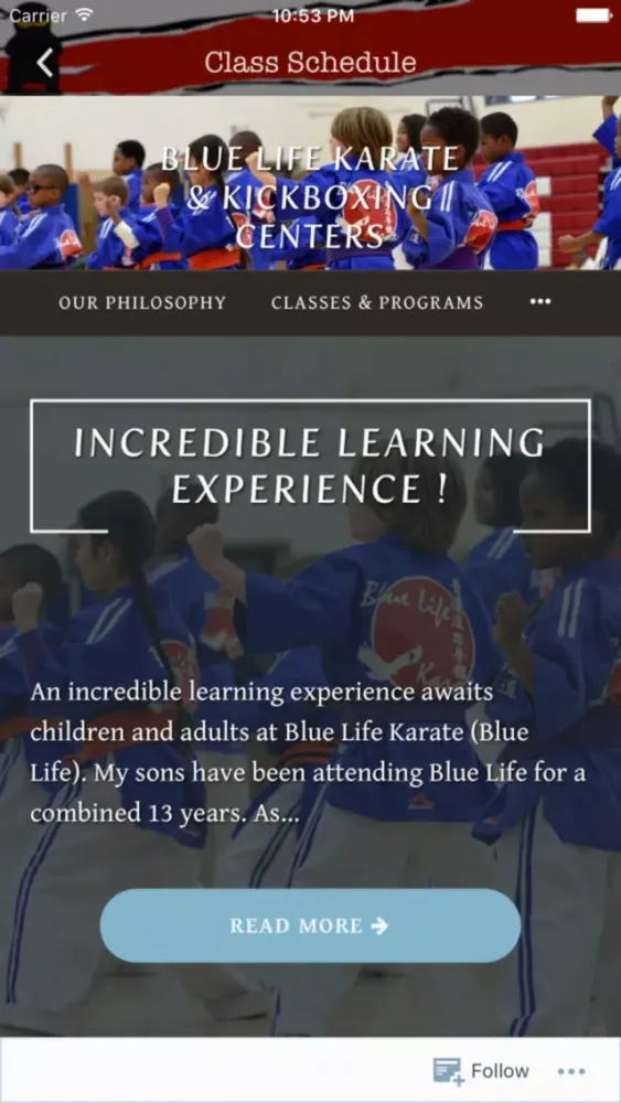 Blue Life Karate應用截圖