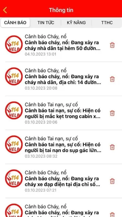 Ảnh chụp màn hình của Help 114