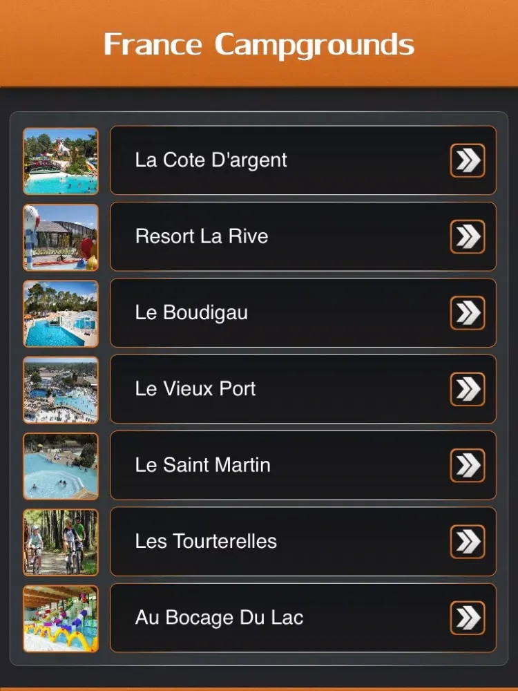 Capturas de pantalla de France Camping iPad 