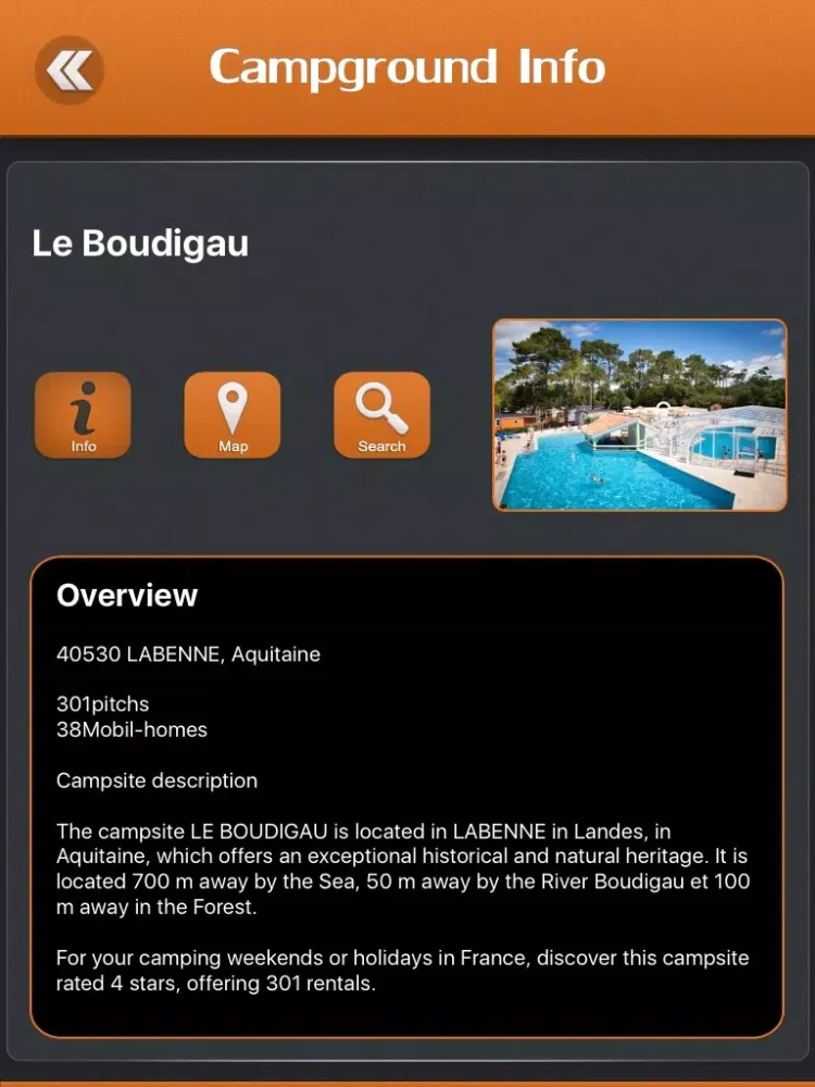 Capturas de pantalla de France Camping iPad 