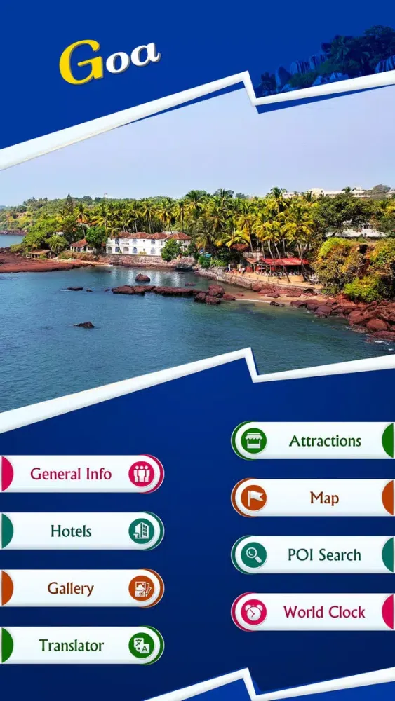 Captures d'écran de Goa Tourism