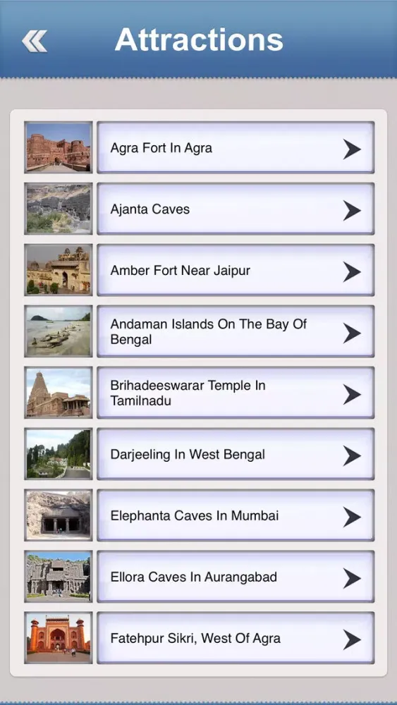 ภาพหน้าจอของ India Tourist Guide