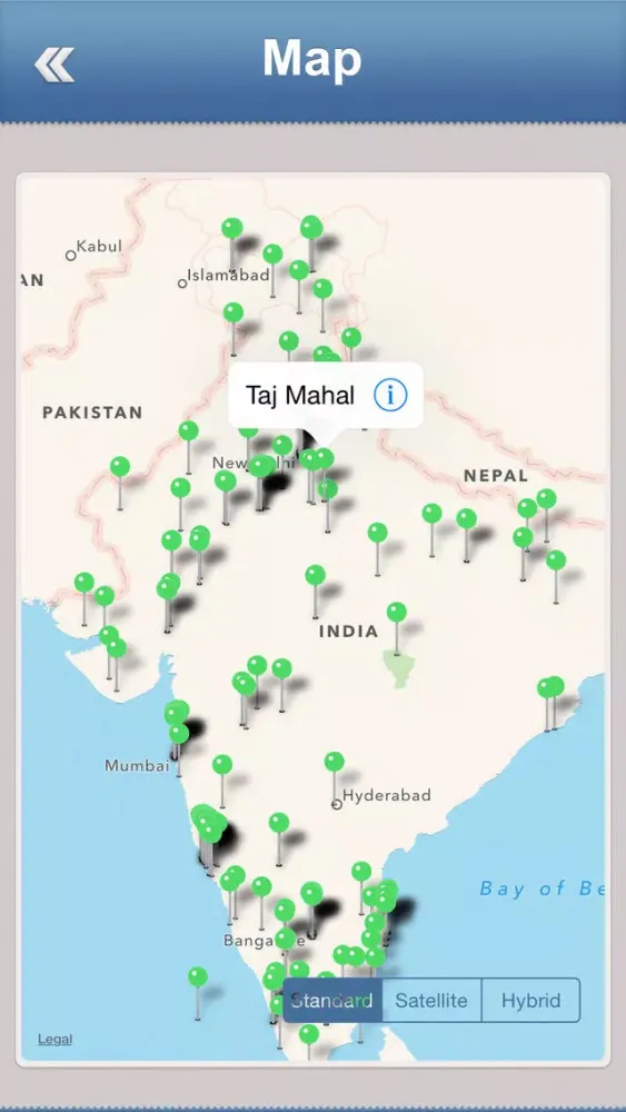 ภาพหน้าจอของ India Tourist Guide
