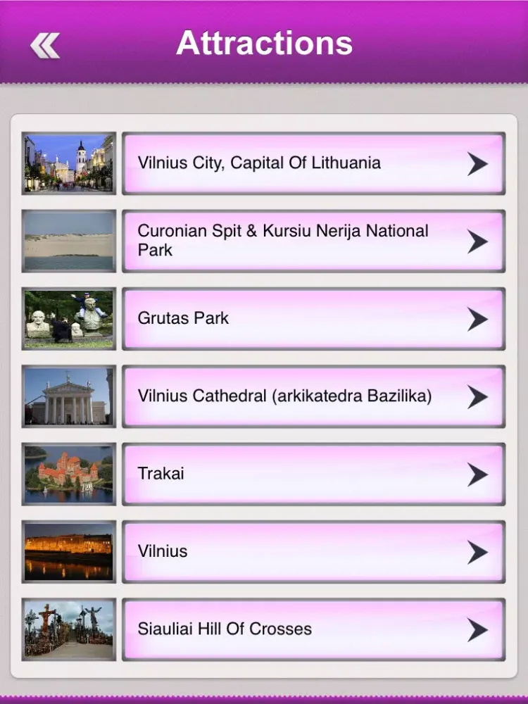 Capturas de pantalla de Lithuania Tourism iPad 