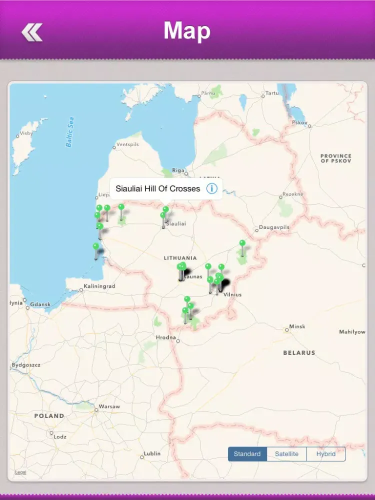 Capturas de pantalla de Lithuania Tourism iPad 