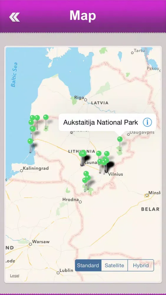 Capturas de pantalla de Lithuania Tourism