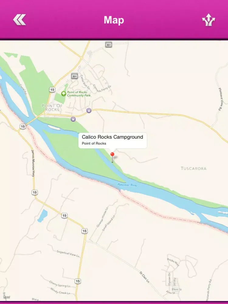 ภาพหน้าจอของ Maryland Campgrounds & RV Parks iPad 