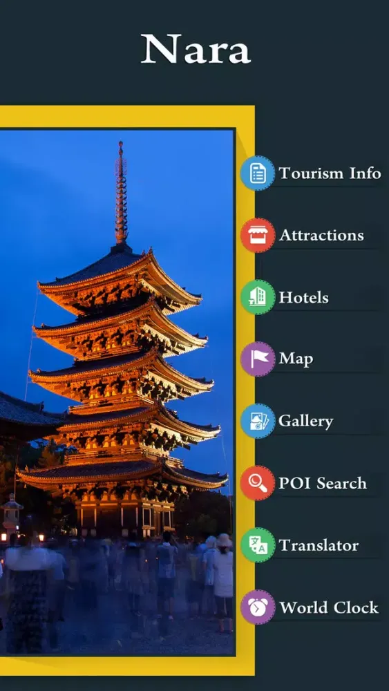 Capturas de tela do Nara Travel Guide
