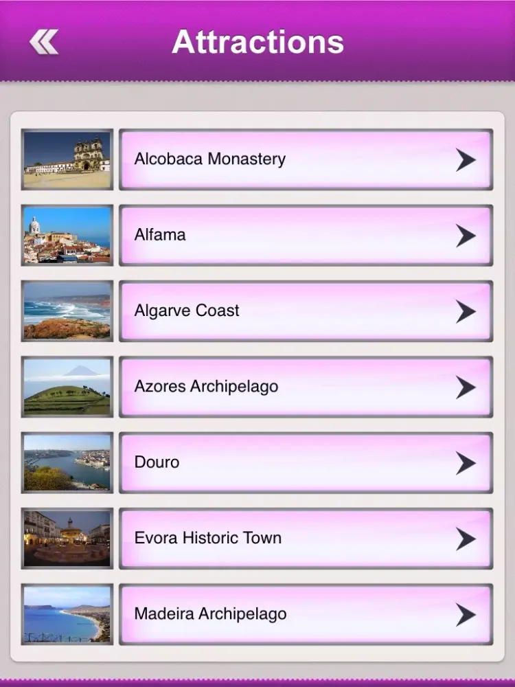 Portugal Tourism iPad  سکرین شاٹس