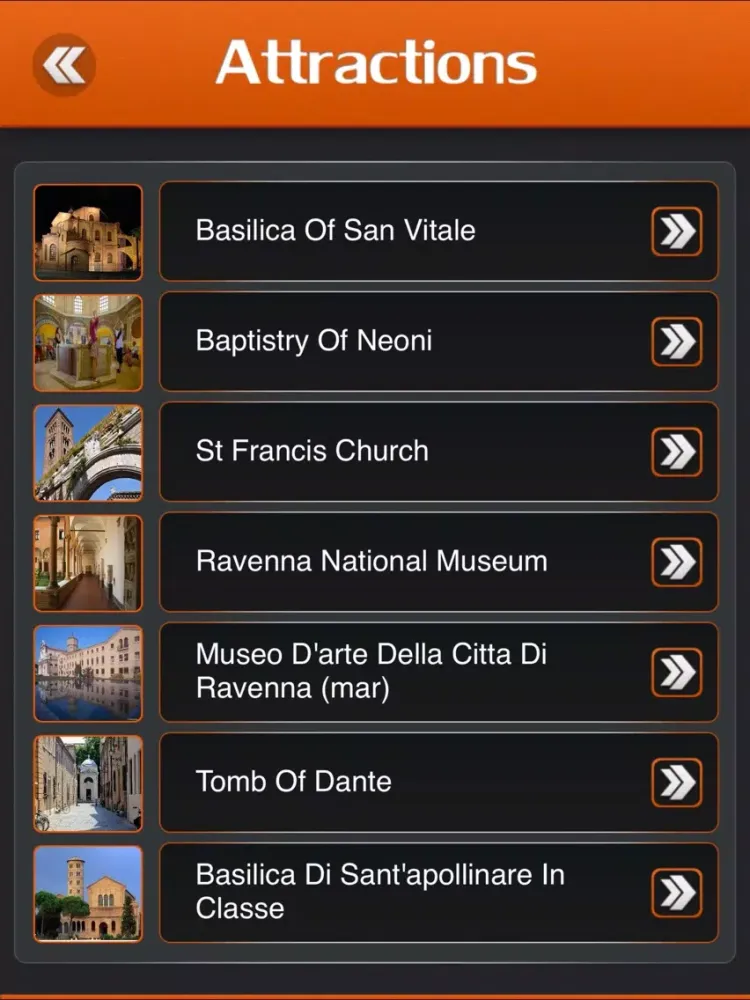 Ravenna Travel Guide iPad 应用截图