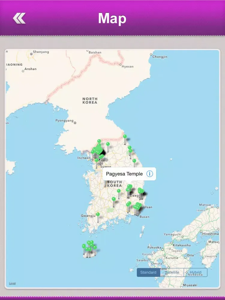 South Korea Tour Guide iPad 应用截图