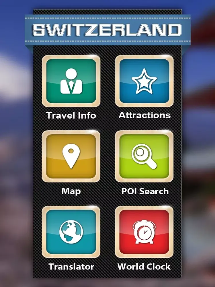 Capturas de tela do Switzerland Tourist Guide iPad 