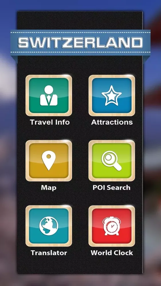 Capturas de tela do Switzerland Tourist Guide