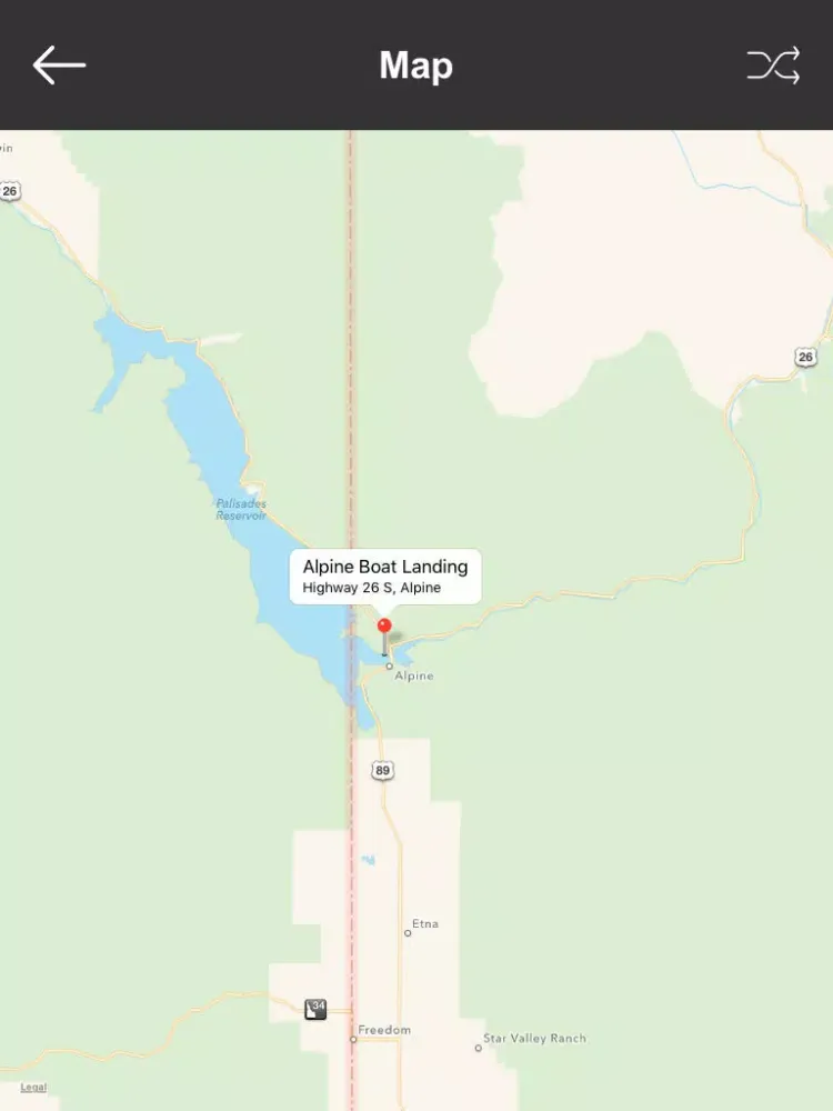 Captures d'écran de Wyoming Boat Ramps & Fishing Ramps iPad 