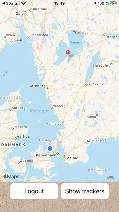 Screenshot di Rullebo tracking