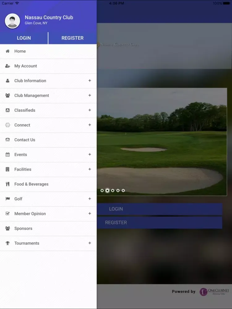 ภาพหน้าจอของ Nassau Country Club NewYork iPad 