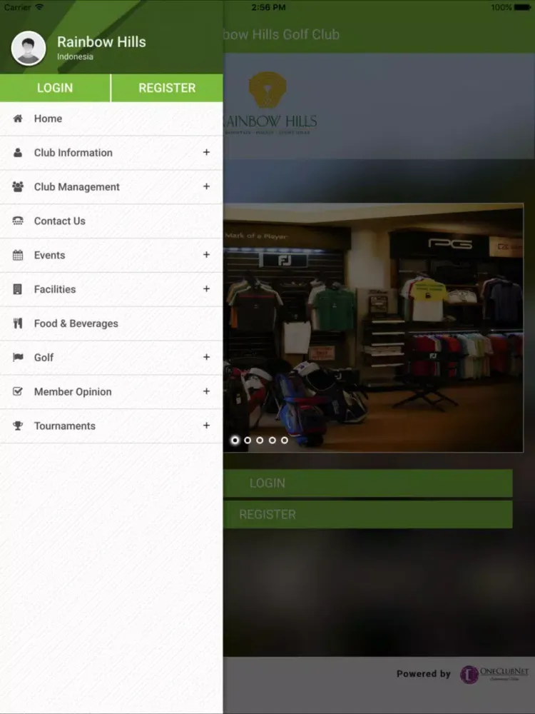 Rainbow Hills Golf Club iPad  스크린샷